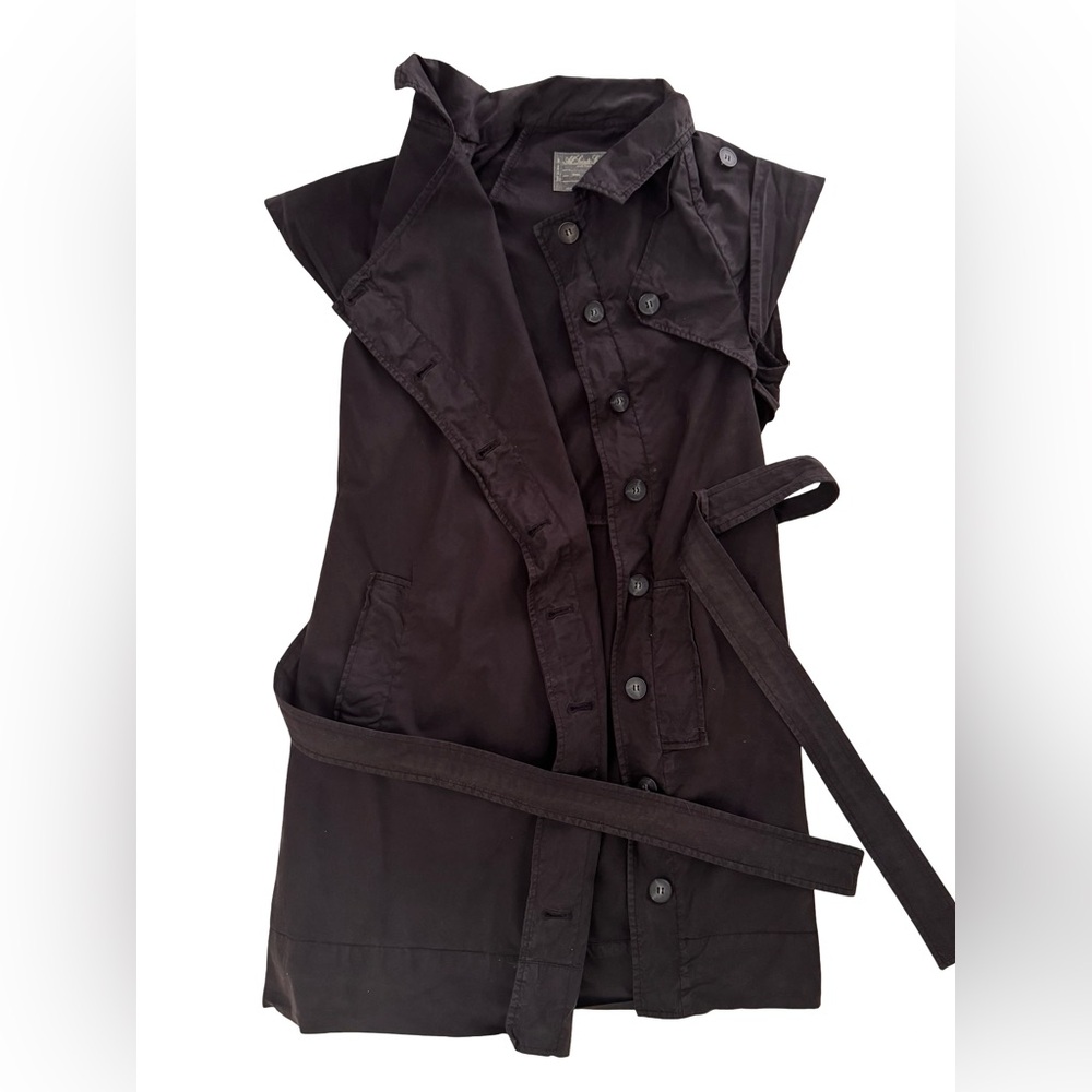 All Saints Black Sleeveless Vest